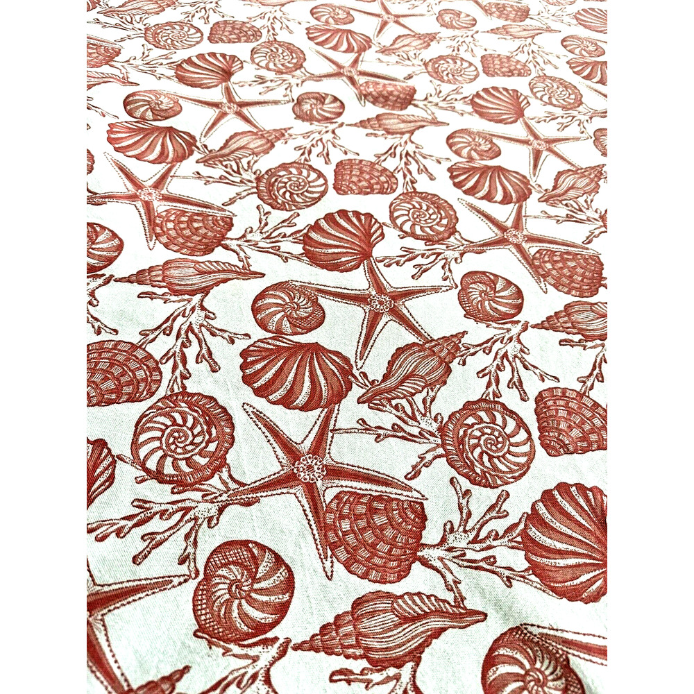 Coastal Collection Shells Coral Color Set of 4 Napkins 20x20 - Picture 2 of 3